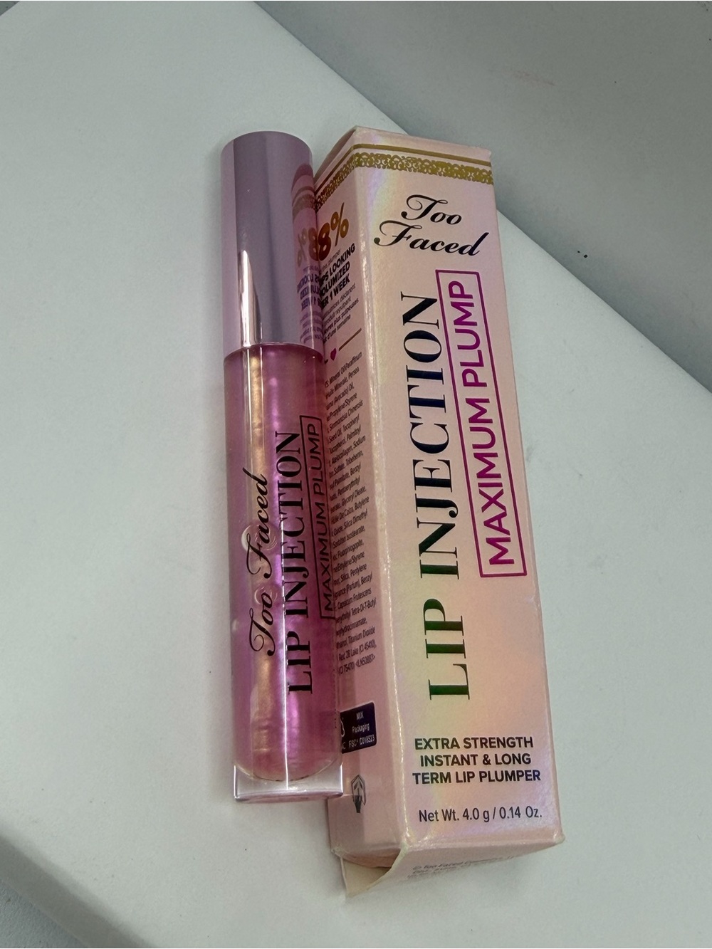 Too Faced Lip Injection Maximum Plump Extra Strength Lip Plumper – 0.14 oz / 4.0